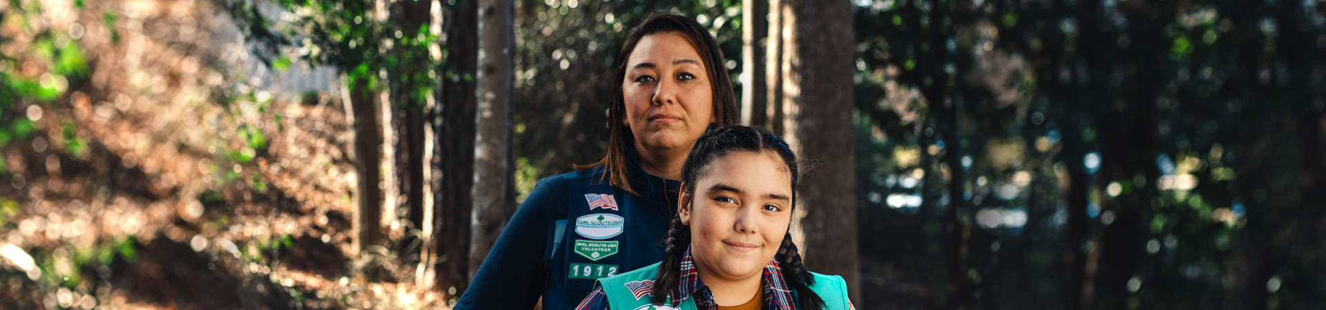  volunteer and junior girl scout 