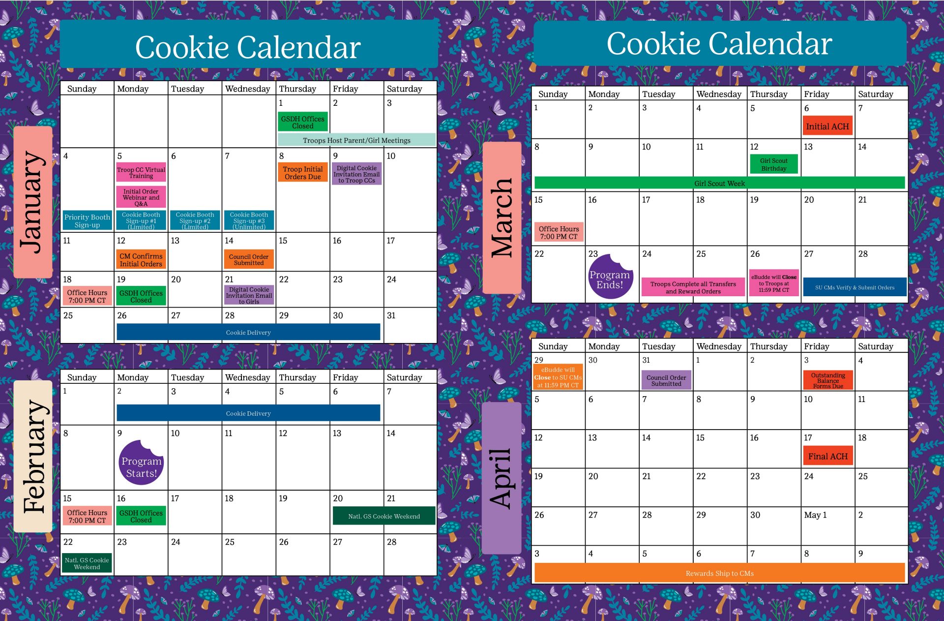 2026 Cookie Calendar