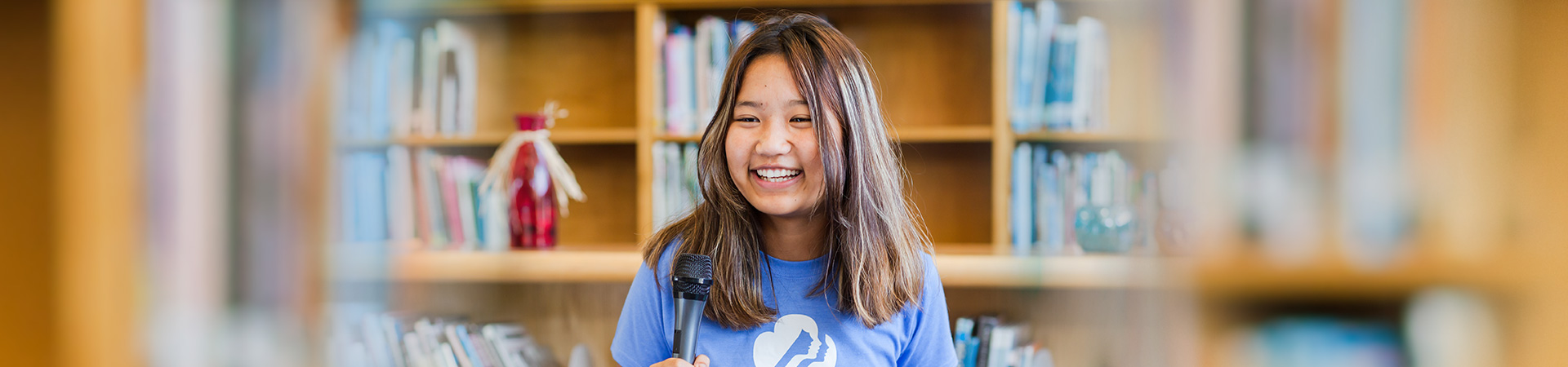  girl with microphone 